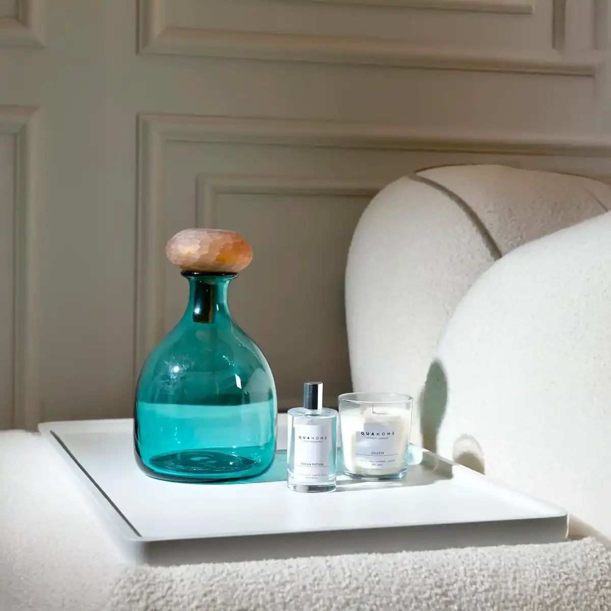 Zea Turkuaz Cam Vazo 17x28 cm - 2