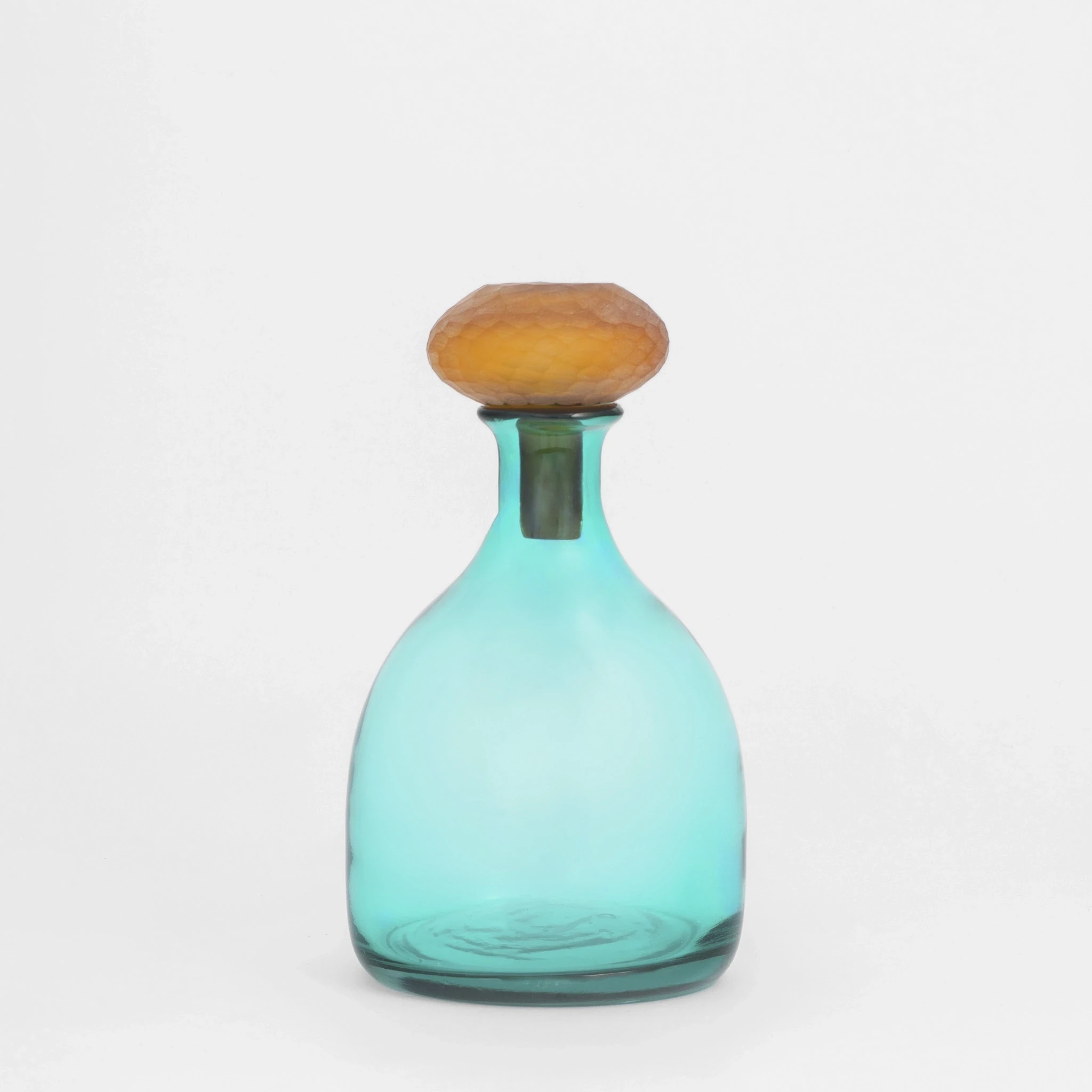 Zea Turkuaz Cam Vazo 17x28 cm - 4