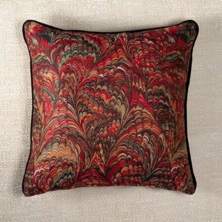 Caido Biyeli Dekoratif Kırlent Renkli 45x45 - Qua Home