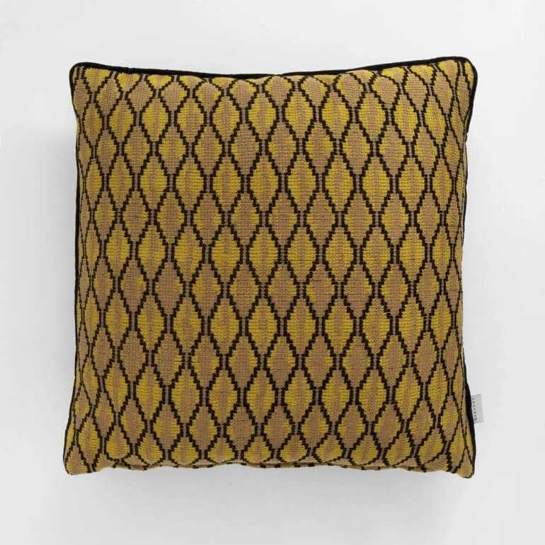 Roche Biyeli Dekoratif Kırlent Vizon Siyah 45x45 - 1