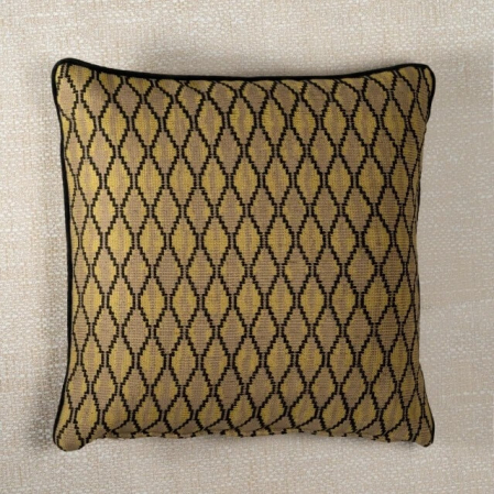 Roche Biyeli Dekoratif Kırlent Vizon Siyah 45x45 - 2