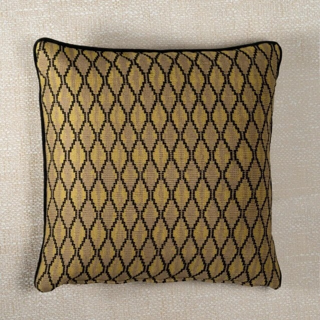 Roche Biyeli Dekoratif Kırlent Vizon Siyah 45x45 - 2