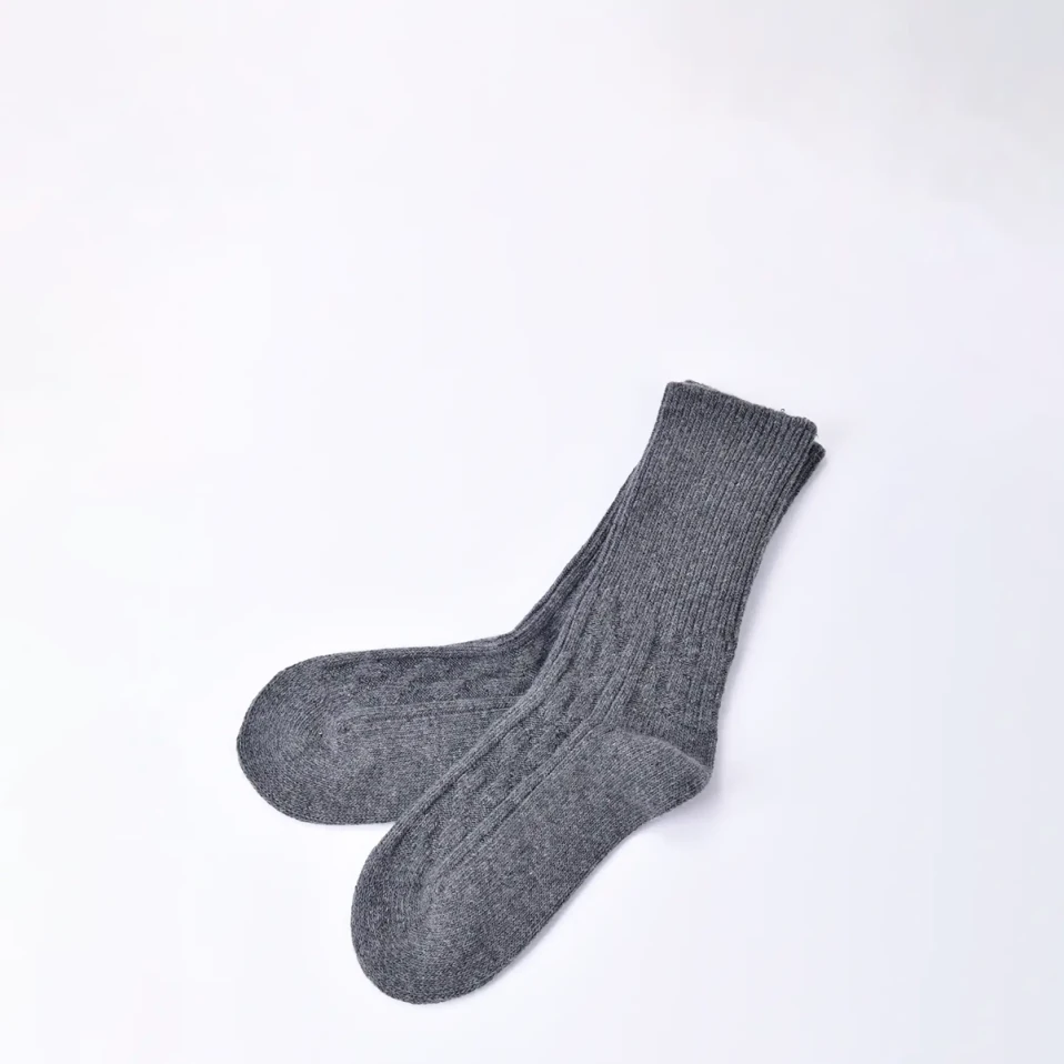 Nova Kadın Uzun Soket Çorap Füme - Qua Home