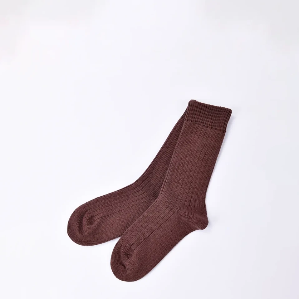 Verda Kadın Uzun Soket Çorap Kahverengi - Qua Home