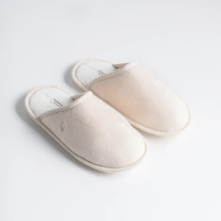 Gama Kadın Ev Terliği Beyaz Ekru 