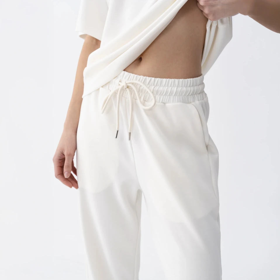 Ivy Kadın Modal Jogger Pantolon Ekru - 3
