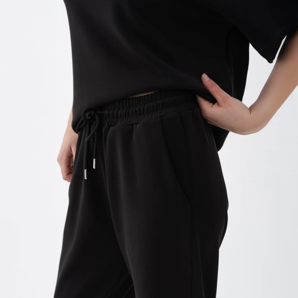 Ivy Kadın Modal Jogger Pantolon Siyah - 3