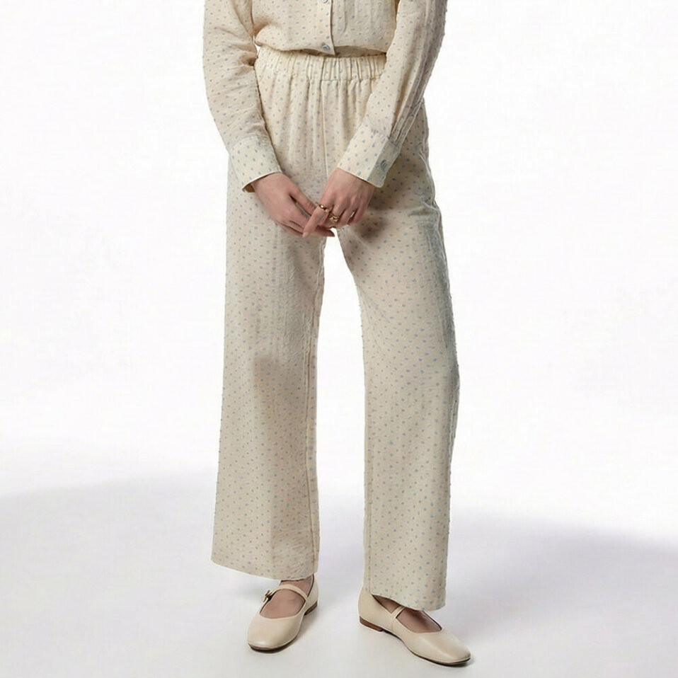 Josef Kadın Müslin Pantolon Mavi - 2