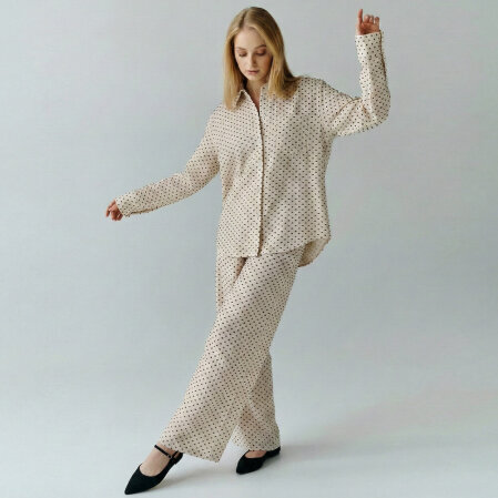 Josef Kadın Müslin Pantolon Siyah - Qua Home