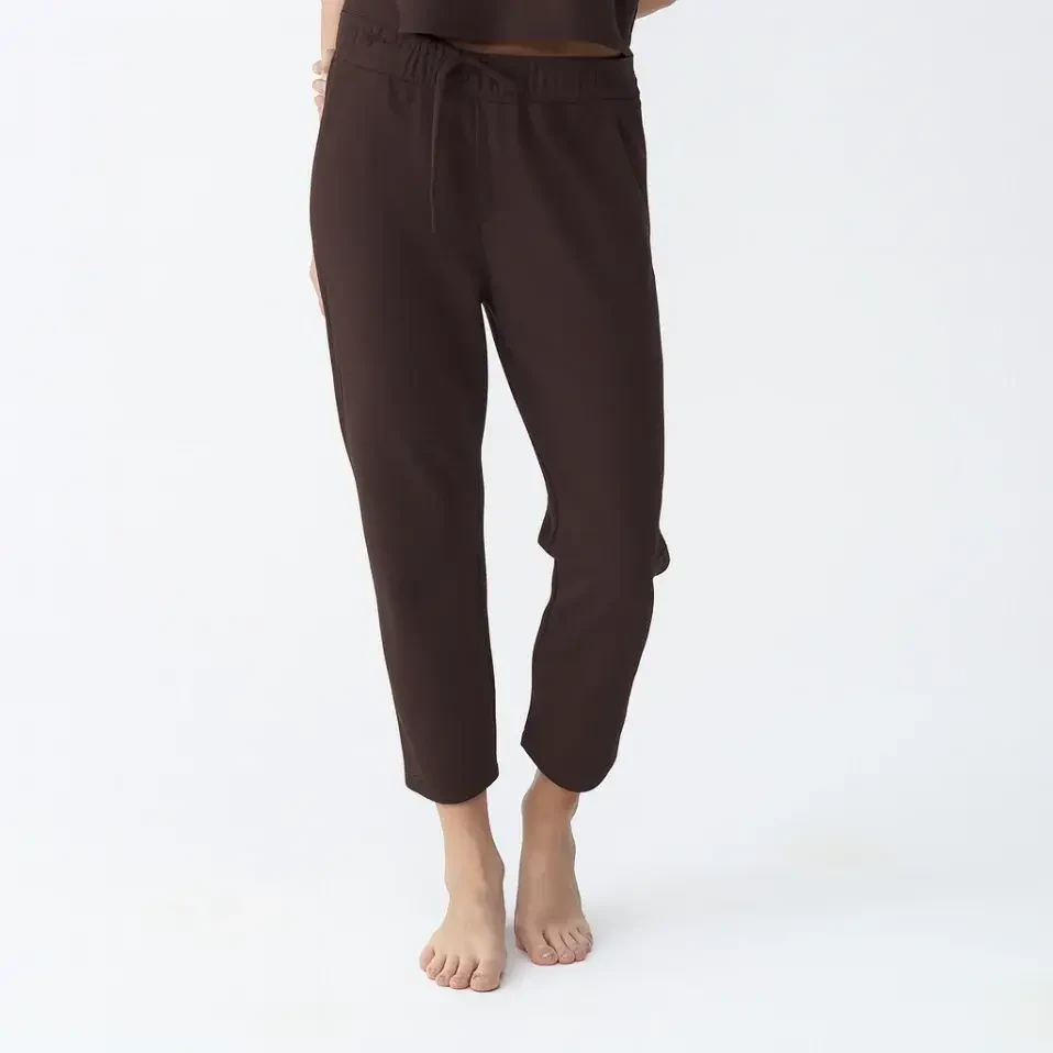 Nua Kadın Modal Chino Pantolon Kahverengi - Qua Home