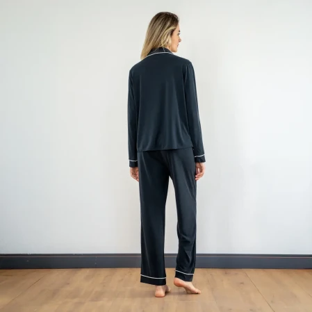 Sia Kadın Modal Biyeli Pijama Alt Lacivert - 2