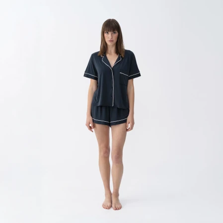 Sia Kadın Modal Biyeli Pijama Şort Lacivert 