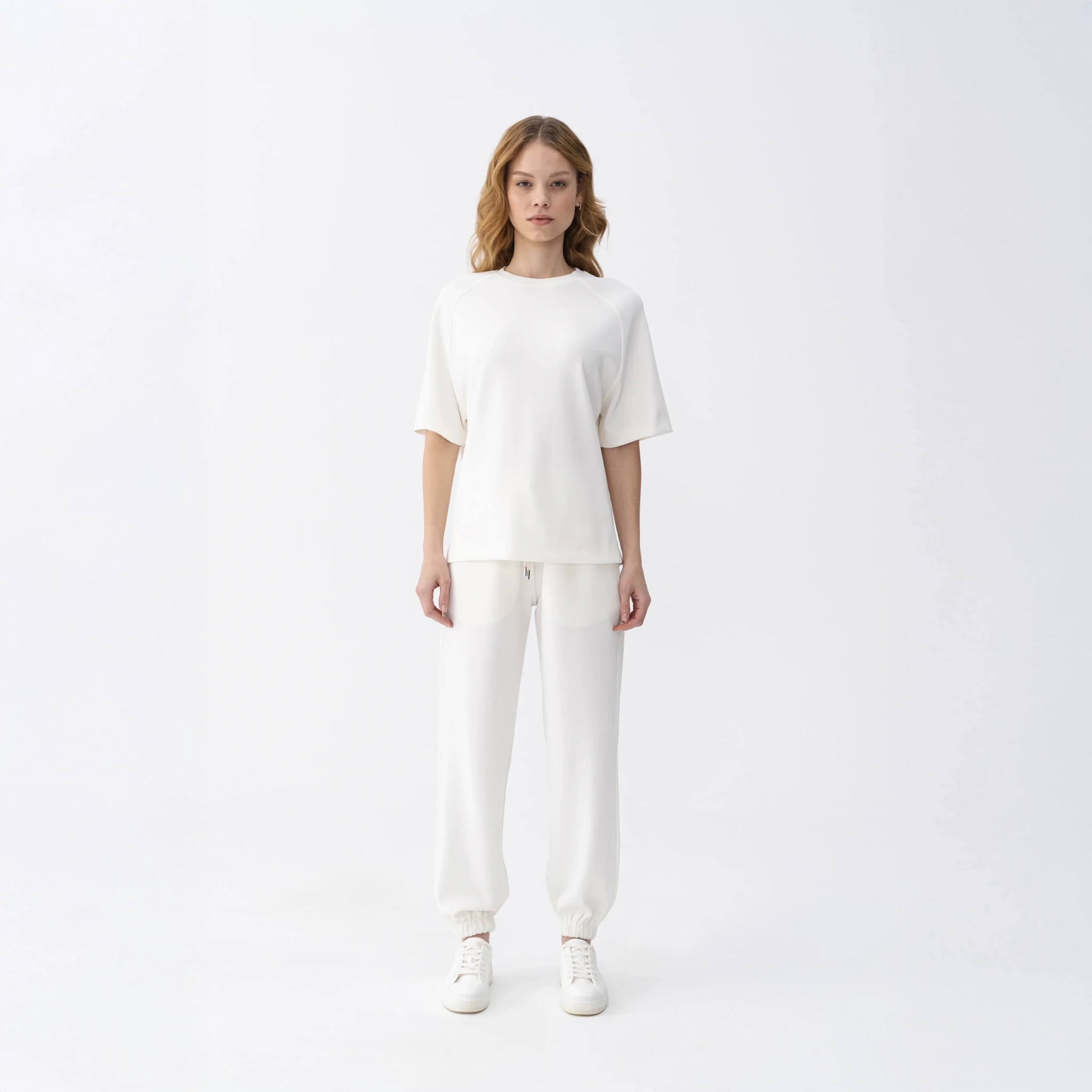 Isla Kadın Modal T-shirt Ekru - 4