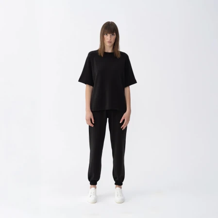 Isla Kadın Modal T-shirt Siyah - 3