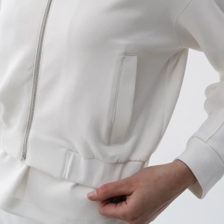 Holly Kadın % 100 Pamuk Bomber Ceket Bej - 3