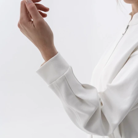 Holly Kadın % 100 Pamuk Bomber Ceket Bej - 4