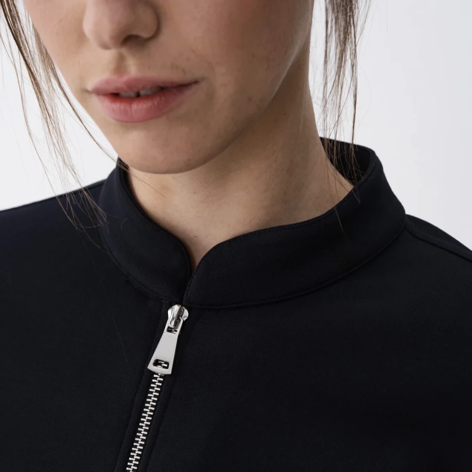 Holly Kadın % 100 Pamuk Bomber Ceket Lacivert - 2