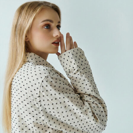 Josef Kadın Müslin Uzun Kol Gömlek Siyah - 2