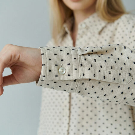 Josef Kadın Müslin Uzun Kol Gömlek Siyah - 3