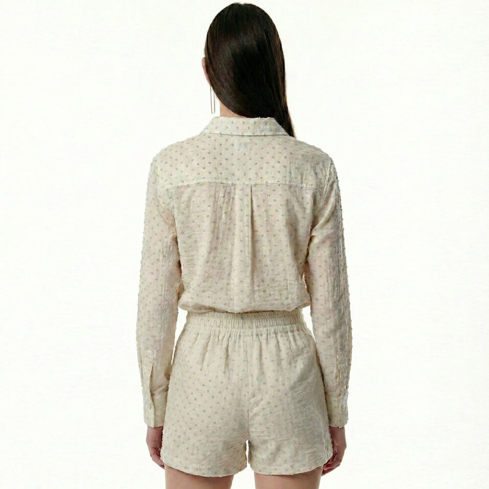 Josef Kadın Müslin Şort Mavi - 4