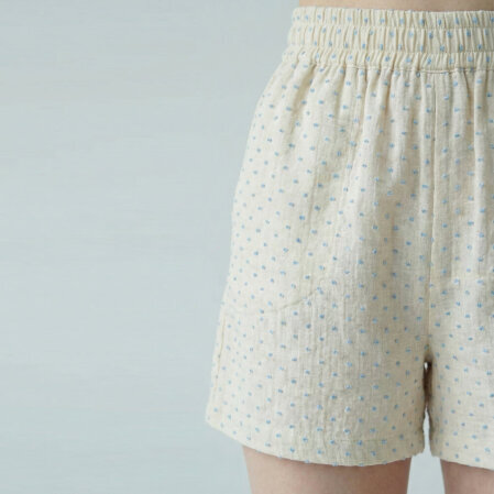 Josef Kadın Müslin Şort Mavi - 2