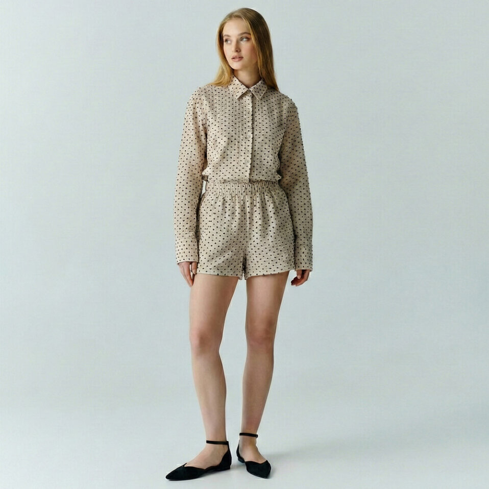 Josef Kadın Müslin Şort Siyah - 1