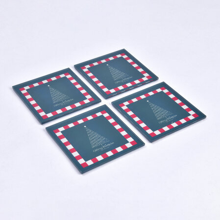 Gleam Yılbaşı Bardak Altlığı Kare 4' Lü - 3