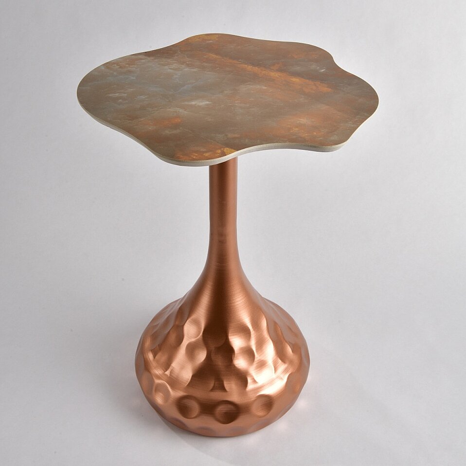 Kairo Coral Granit Light Gold Ayaklı Sehpa - 3