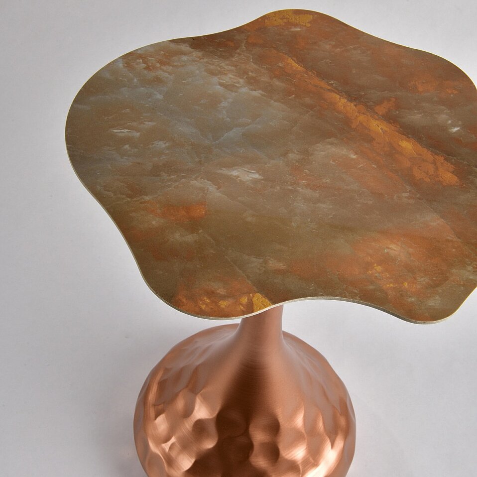 Kairo Coral Granit Light Gold Ayaklı Sehpa - 4