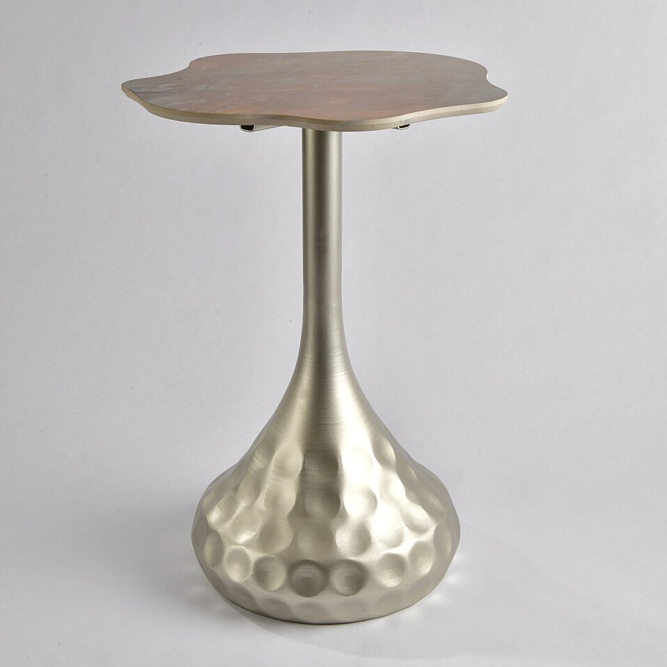 Kairo Sand Granit Light Bakır Ayaklı Sehpa - 1