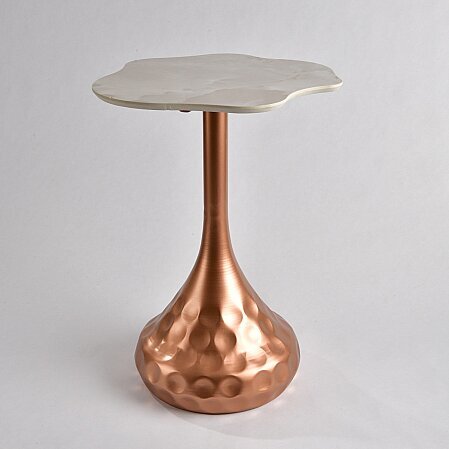 Kairo Sand Granit Light Gold Ayaklı Sehpa - Qua Home