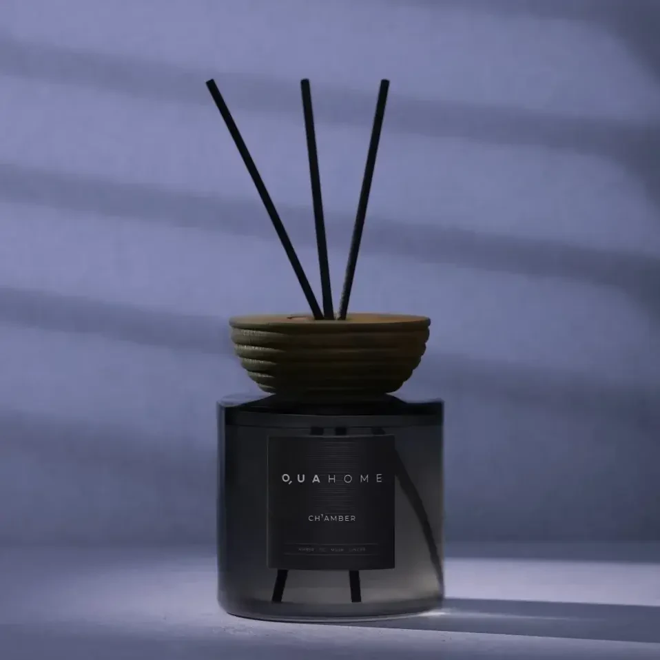 Ch'amber Çubuklu Oda Kokusu Silindir Şişe Antrasit 500 Ml - Qua Home