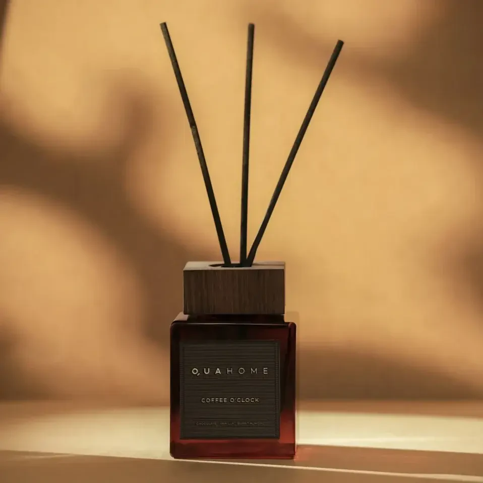 Coffee O' Clock Çubuklu Oda Kokusu Küp Şişe Kahverengi 250 Ml - Qua Home