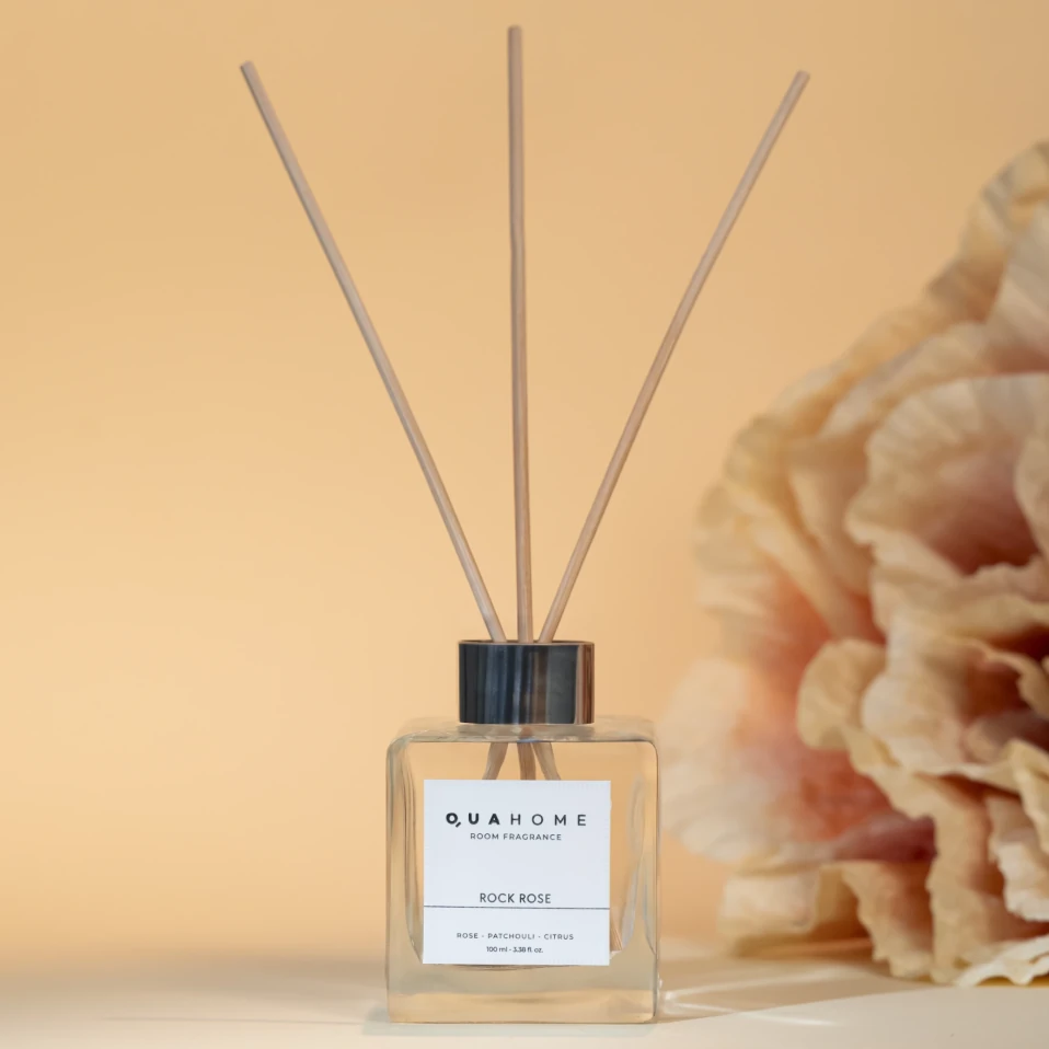 Rock Rose Çubuklu Oda Kokusu Küp Şişe 100 Ml - Qua Home