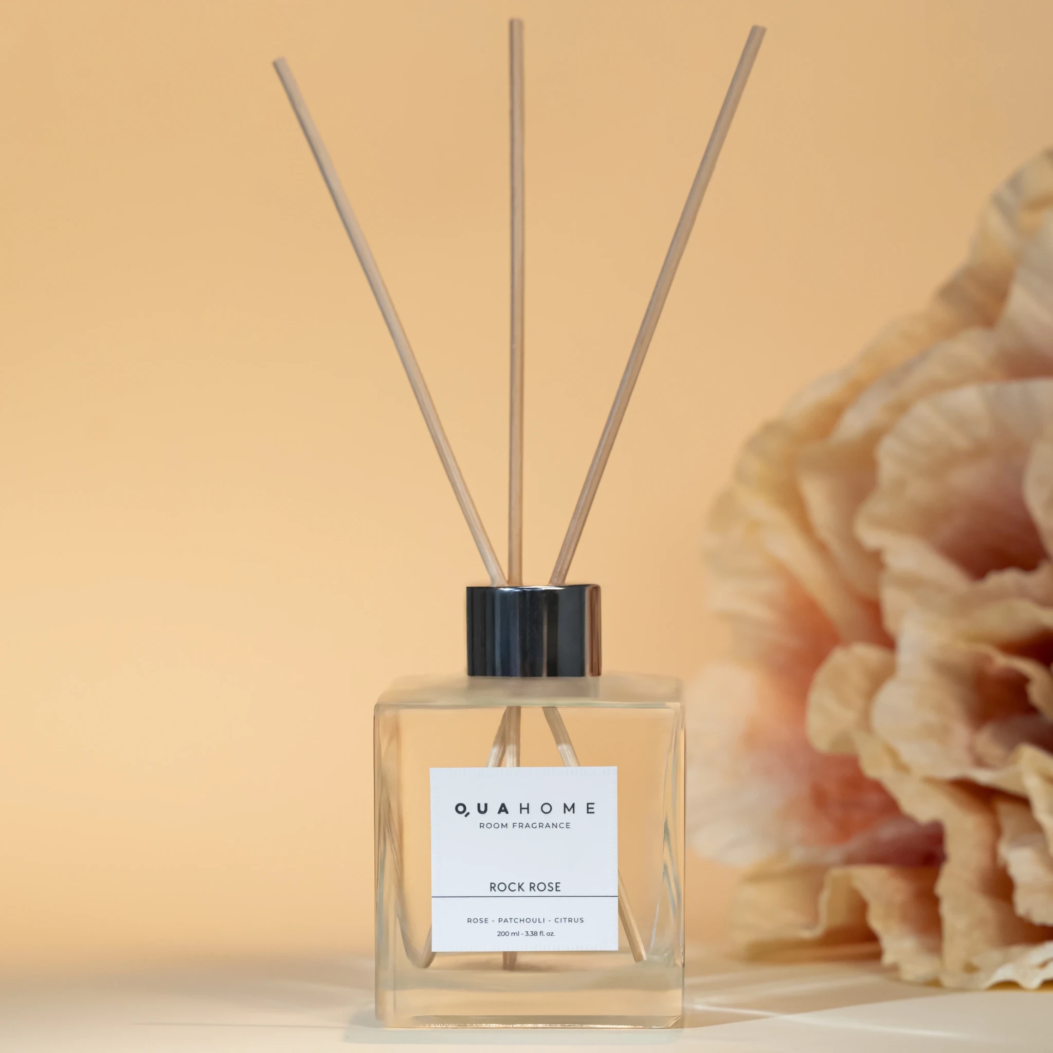 Rock Rose Çubuklu Oda Kokusu Küp Şişe 200 Ml - Qua Home