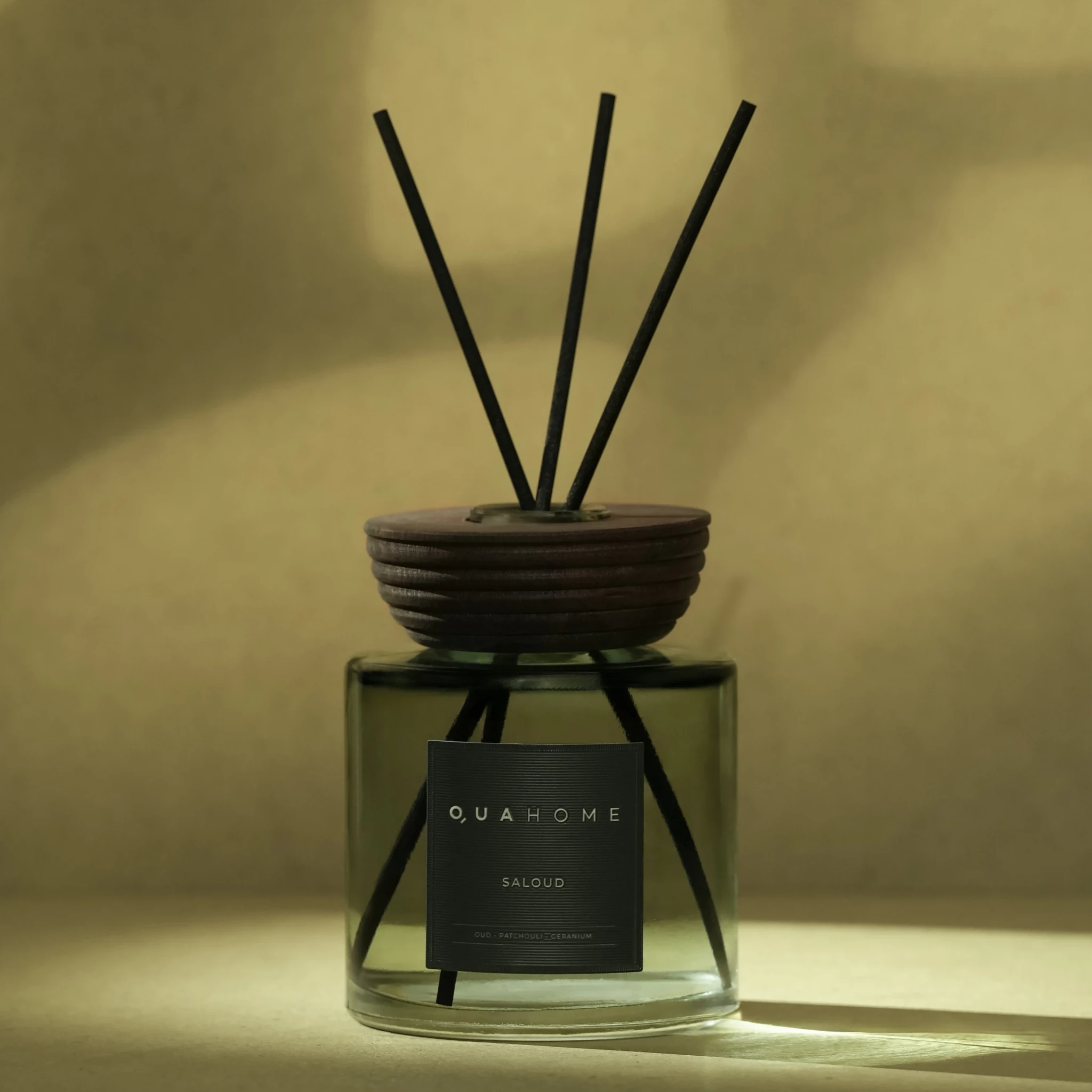 Saloud Çubuklu Oda Kokusu Silindir Şişe Yeşil 500 Ml - 1