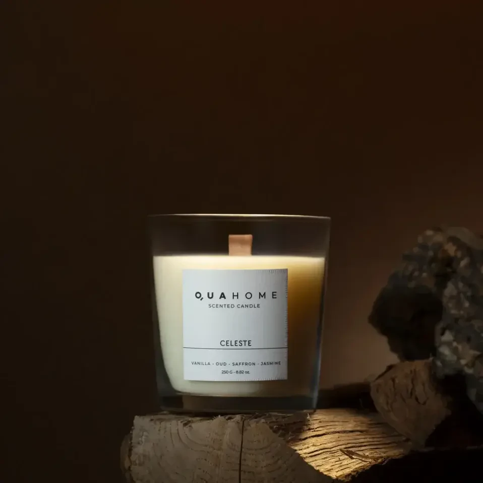 Celeste Kokulu Mum Silindir 250 Gr - Qua Home