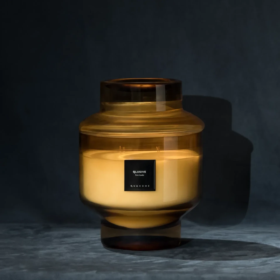 Lois Cam Kapaklı Amber Mum 1000 Gr - 1