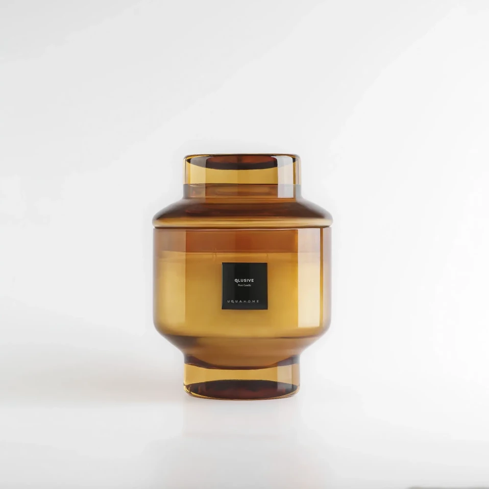 Lois Cam Kapaklı Amber Mum 1000 Gr - 5