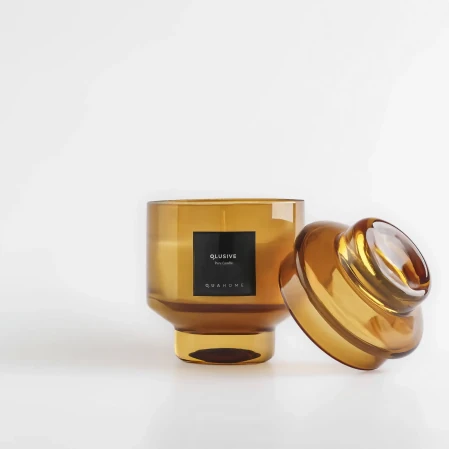 Lois Cam Kapaklı Amber Mum 350 Gr - 3