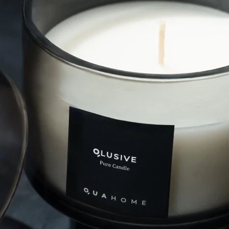 Lois Cam Kapaklı Antrasit Mum 350 Gr - 2