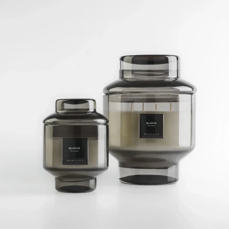 Lois Cam Kapaklı Antrasit Mum 350 Gr - 3