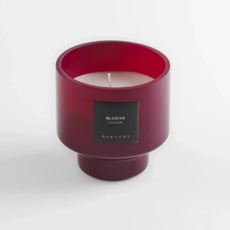 Lois Cam Kapaklı Bordo Mum 350 Gr - 1