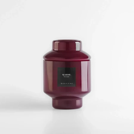 Lois Cam Kapaklı Bordo Mum 350 Gr - 4