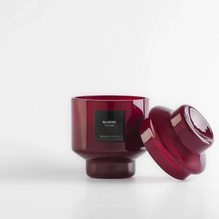 Lois Cam Kapaklı Bordo Mum 350 Gr - 5