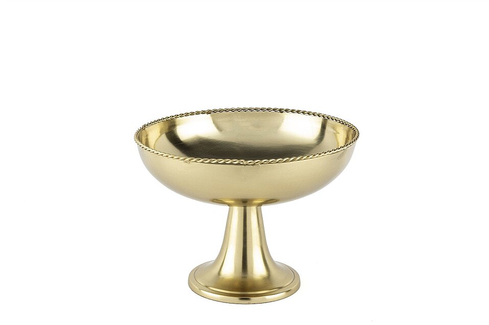Lune Ayaklı Servis Kase Gold 16x13 Cm - 1