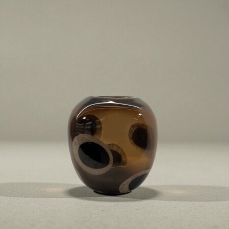 Mauvais Cam Vazo Kahverengi 20x13x22 cm - Qua Home