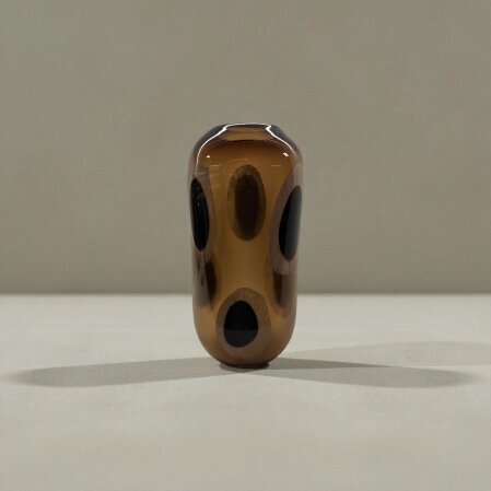 Mauvais Cam Vazo Kahverengi 17x12x33 cm - Qua Home