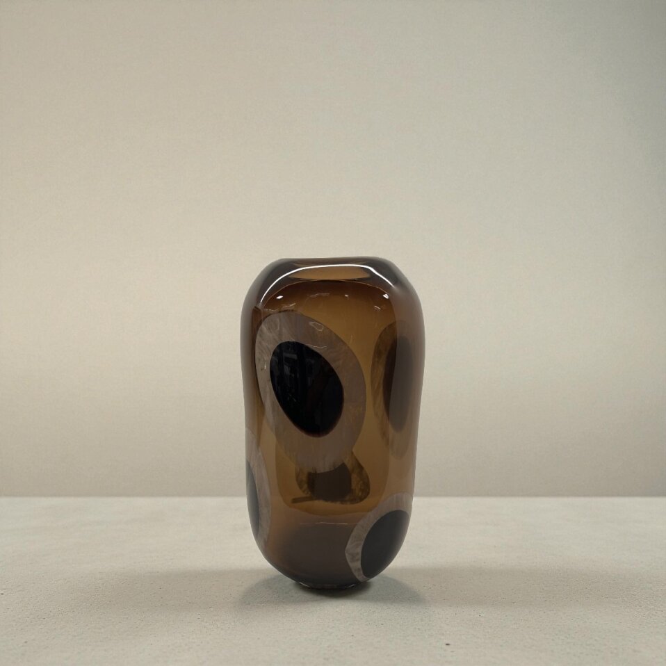 Mauvais Cam Vazo Kahverengi 17x13x39 cm - 1