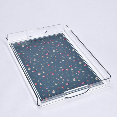 Merrie Yılbaşı Tepsi 36x26 Cm - Qua Home